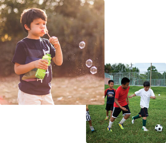 children playing